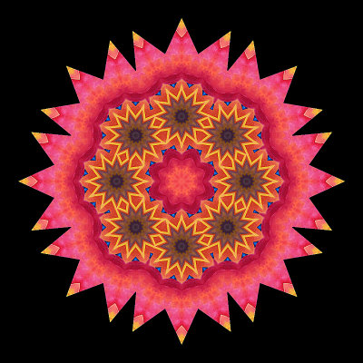 Evolved kaleidoscope created with a picture of an amateur painting