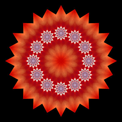 Evolved kaleidoscope created with a picture of shop decoration December 2015