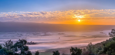 Hula valley - sunrise