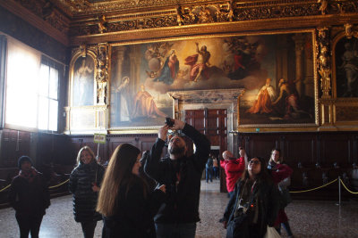 In the Senate Hall of the Doge's Palace, Venice