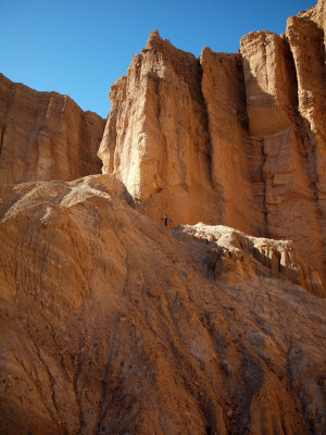 The girl at the end of the Golden Canyon Trail,  Death Valley