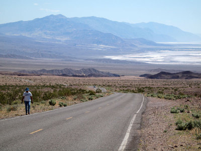 View into Death Valley from the Beatty Cutoff Road