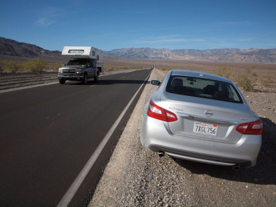 A desert road, Death Valley