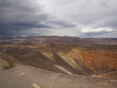 Clouds over Ubehebe Crater, Death Valley