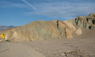 Colorful rocks in the morning sun, Death Valley