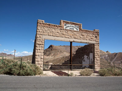 At ghost town of Rhyolite just outside Death Valley National Park