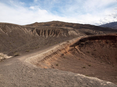 Investigating the path to Little Hebe Crater, Death Valley