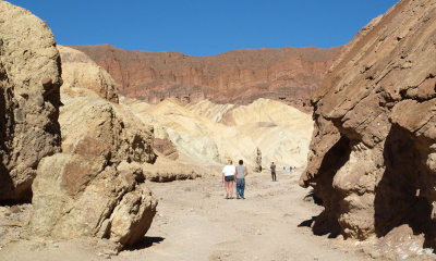 Golden Canyon with Red Cathedral in the background, Death Valley