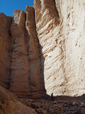 Under the Red Cathedral cliff, Death Valley