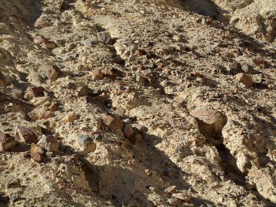 Rocks beside Golden Canyon trail, Death Valley
