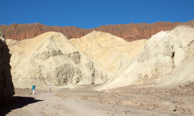 Photo-op in the blazing sun, Golden Canyon, Death Valley
