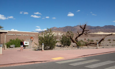 Outside the Visitor Center at Furnace Creek, Death Valley