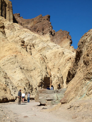 Rock formations in Golden Canyon, Death Valley