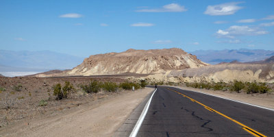 The bicyclist, Death Valley