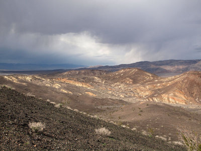 A view from Ubehebe Crater, Death Valley