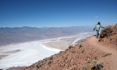 Around the corner, hiking near Dante's view, Death Valley