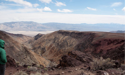 View into Rainbow Canyon, Death Valley