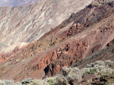 Details of the rock near Dante's view, Death Valley