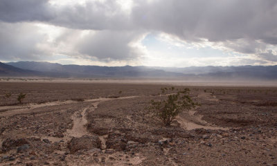 Erosion from runoff in Death Valley