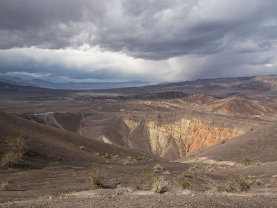 Clouds over Ubehebe Crater, Death Valley