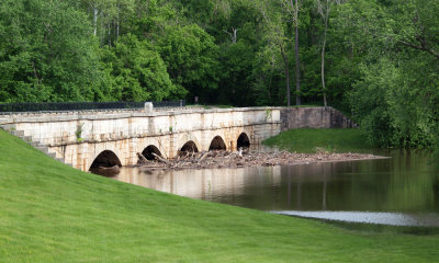 Debris from the high waters