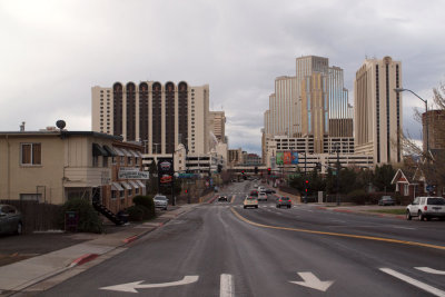 Facing downtown Reno
