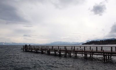 Pier accessable to tourists at Tahoe City, CA