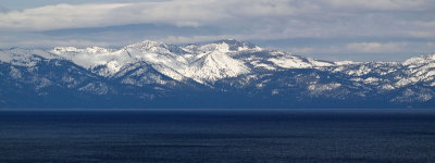 Distant mountain peaks, Lake Tahoe