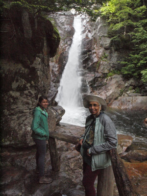 At Glen Ellis Falls, Whit Mountains, NH