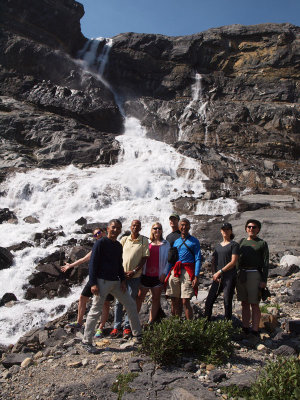 Bow Glacier Waterfall