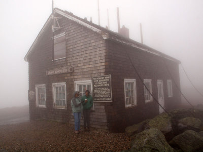 The original observatory on Mt. Washington