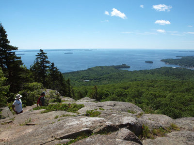 View from Ocean View on Megunticook trail in Camden State Park, ME