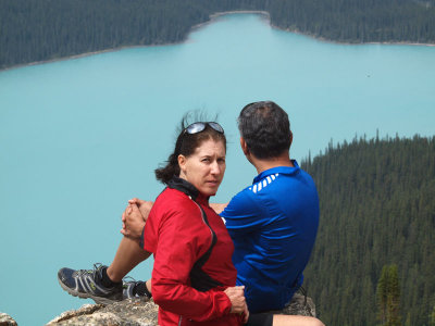 Overlooking Peyto Lake