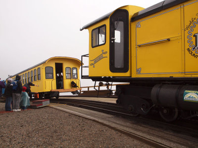 Two trains on Mt. Washington