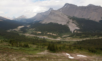 View of Valley when descending Parker Ridge