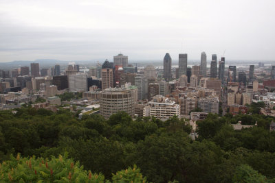 A view of Montreal from Mount Royal