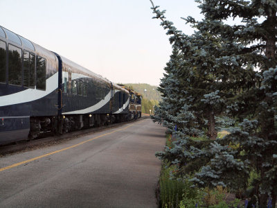 The Rocky Mountaineer in Lake Louise