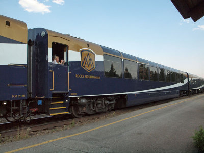 The Rocky Mountaineer in Lake Louise