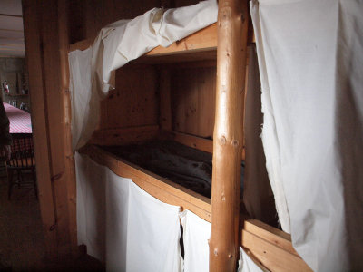 Sleeping quarters in the Tip-Top house on Mt. Washington