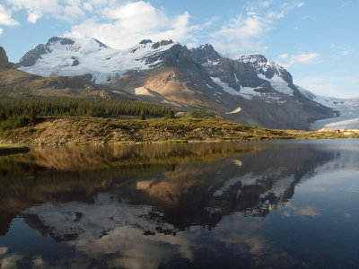 Across the lake in the Columbia Icefield