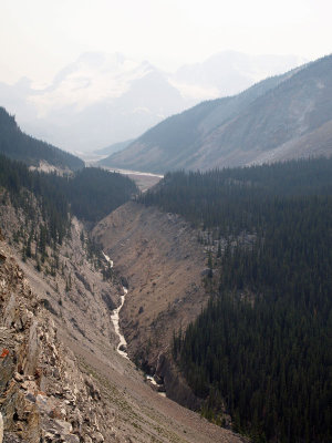 At the highest part of the road on Tangle Ridge