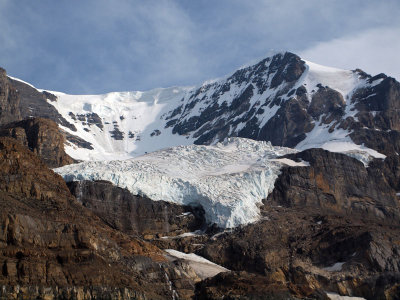 Hanging glacier on Mount Andromeda