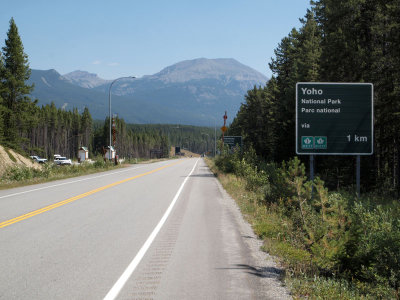 Near the end of the Icefield Parkway
