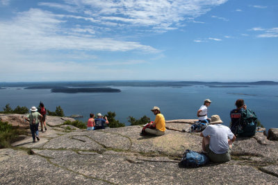 On top of Champlain mountain in the morning