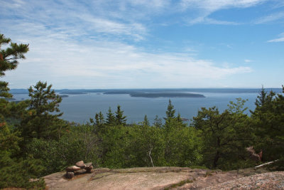 A view of the bay from the trail