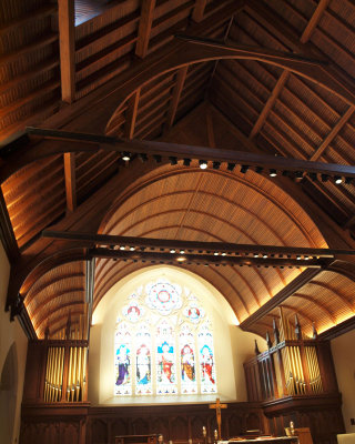 Inside Dahlgren Chapel, Georgetown University, Washington, DC