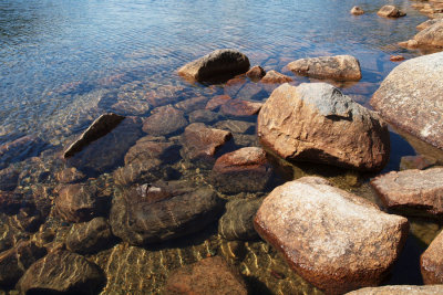 The water in Jordan Pond, Acadia National Park