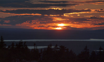 Sunset on Cadillac Mountain, Acadia National Park