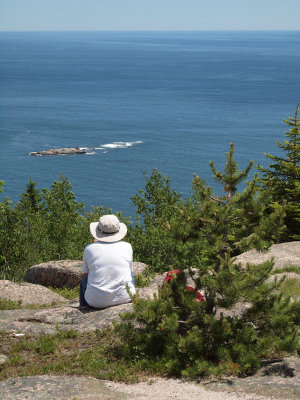 Relaxing on Gorham Mountain