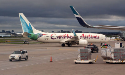 Carribean Airlines Boeing 737-8Q8 at Toronto Lester Pearson Airport